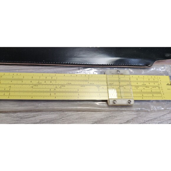 Vintage Pickett 902-ES All Metal Slide Ruler w/Original Box & Instructions, Case - Picture 5 of 15